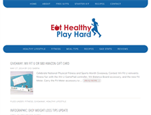 Tablet Screenshot of eathealthyplayhard.com